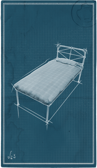 an image of the Nightingale structure Metal-Framed Cot