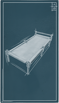 an image of the Nightingale structure Simple Framed Cot