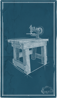 an image of the Nightingale structure Refined Sewing Bench