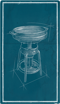 an image of the Nightingale structure Calcularian Stove