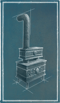 an image of the Nightingale structure Cast-Iron Stove