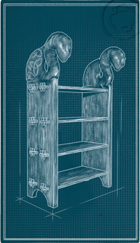 an image of the Nightingale structure Two-Headed Shelf
