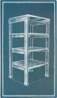 an image of the Nightingale structure Utilitarian Shelf