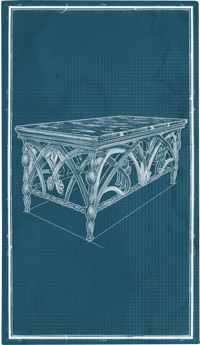 an image of the Nightingale structure Art Nouveau Table