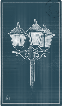 an image of the Nightingale structure Triad Lamppost