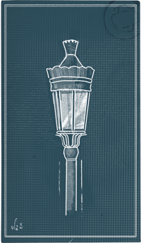 an image of the Nightingale structure Regal Lamppost