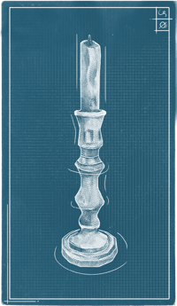 an image of the Nightingale structure Tall Candlestick