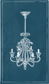 an image of the Nightingale structure Wrought Iron Chandelier