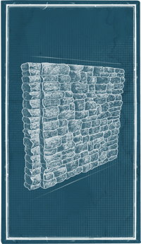 an image of the Nightingale structure Crude Solid Wall (Stone)