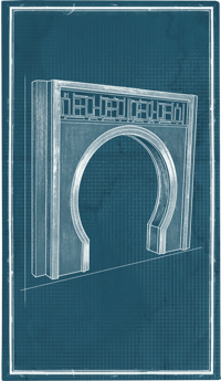 an image of the Nightingale structure Pagoda Arched Doorframe