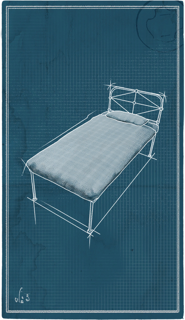 Metal-Framed Cot