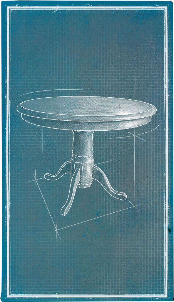 Round Wooden Table
