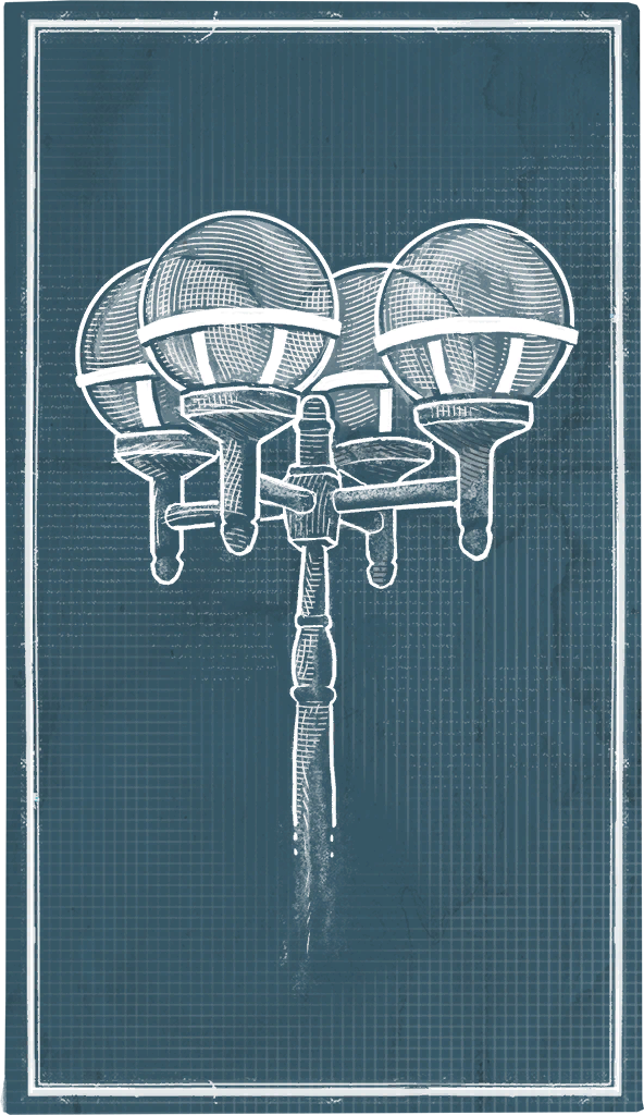 Tetrad Lamppost