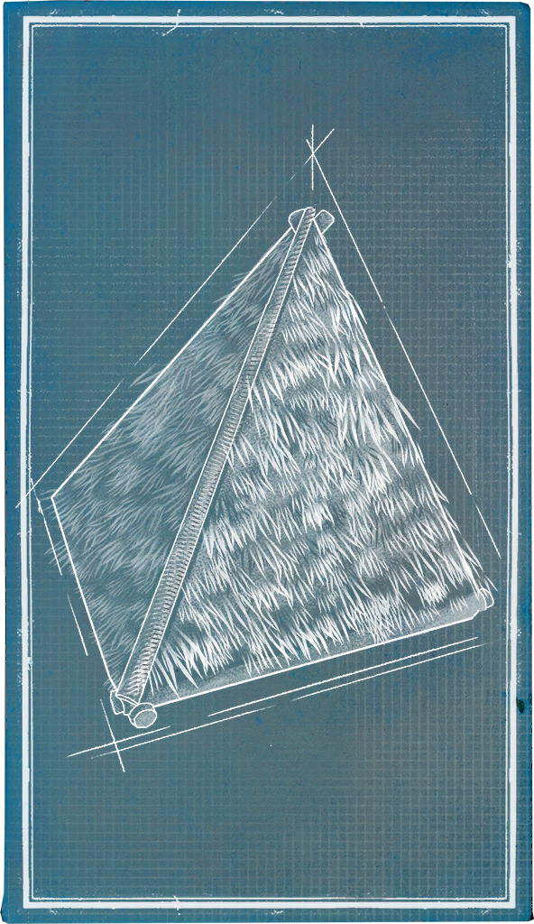 Crude Hipped Roof