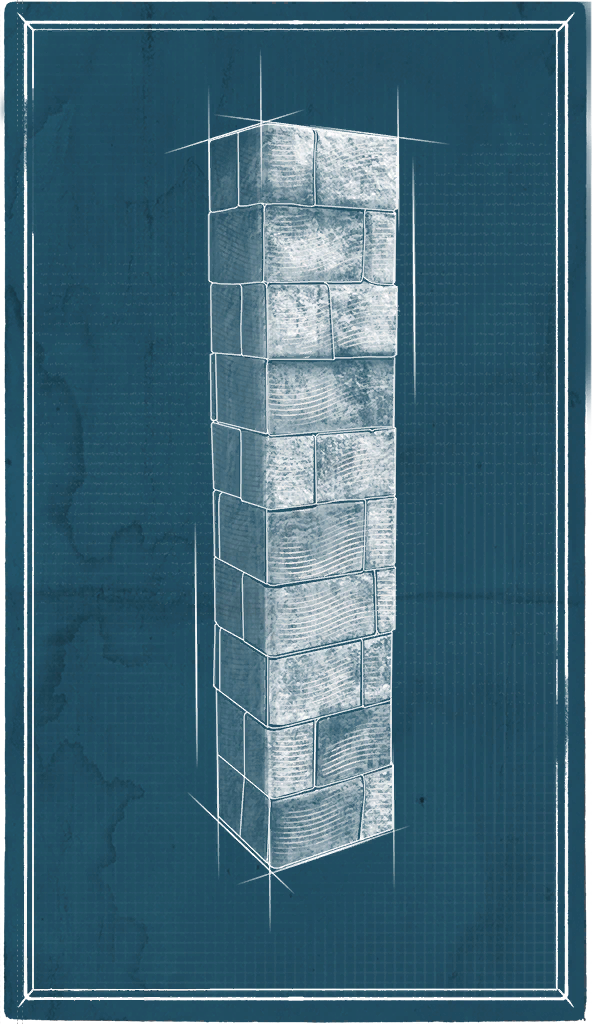 Desert Tiled Pillar