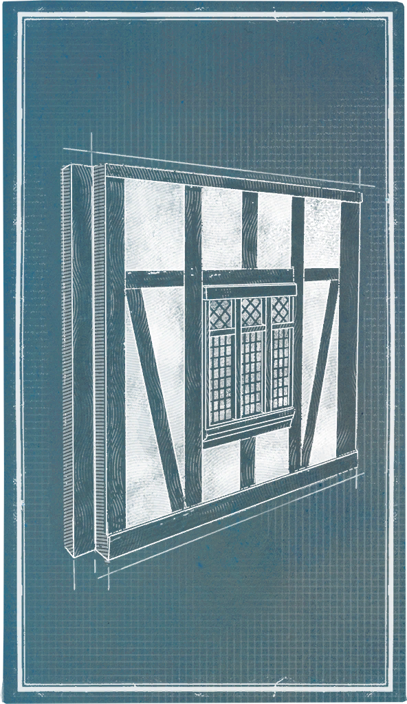 Tudor Panelled Window